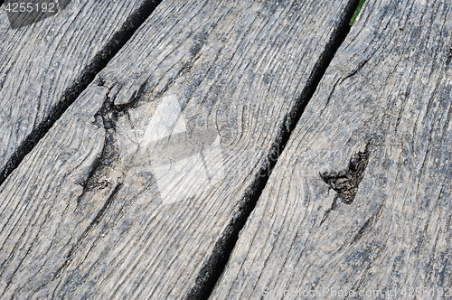 Image of Old aged wood planks in perspective