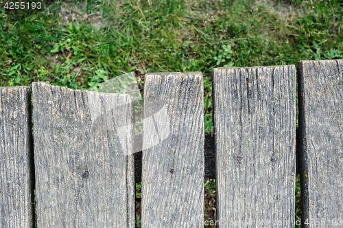 Image of Old aged wood planks in perspective