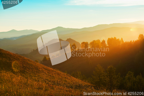 Image of Beauty dawn in the mountains