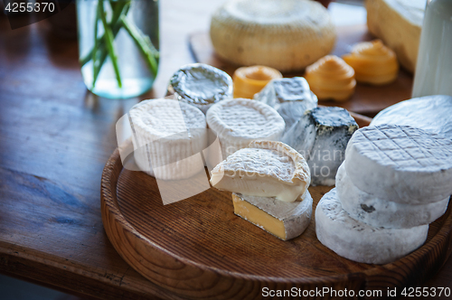 Image of Set of different cheese