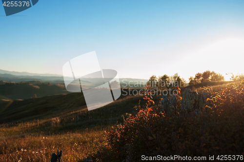 Image of Beauty sunset in the mountains