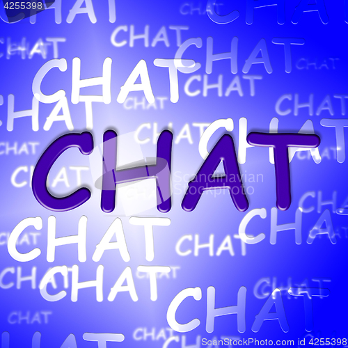 Image of Chat Words Represents Text Chatting And Talking