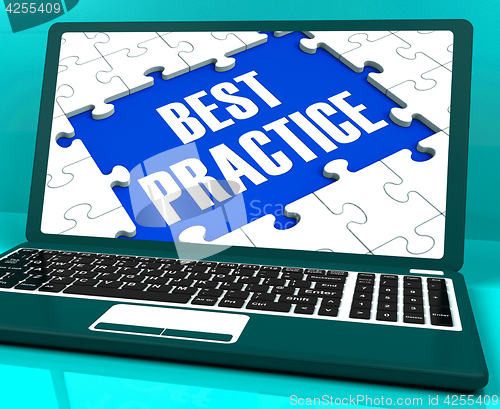 Image of Best Practice On Laptop Showing Successful Practices