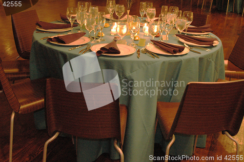 Image of banquet table