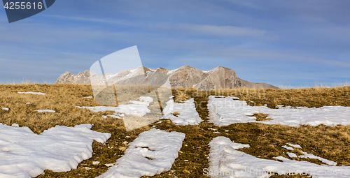 Image of Mountain Without Snow in Winter