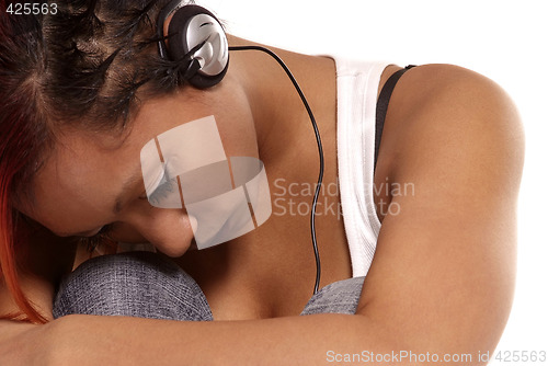 Image of woman with headphone