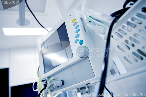 Image of life support machine at hospital operating room