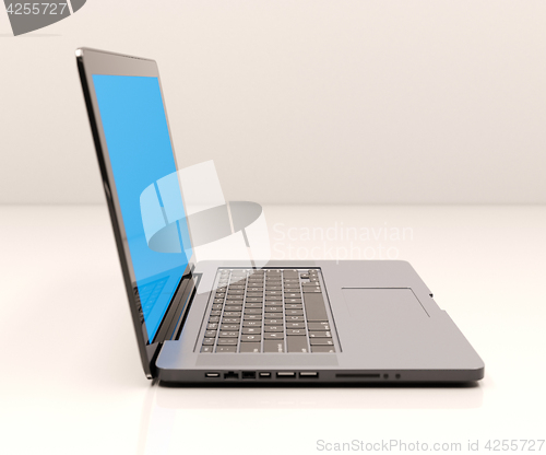 Image of Laptop with Blank Screen