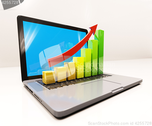 Image of Growth Chart on Laptop Computer