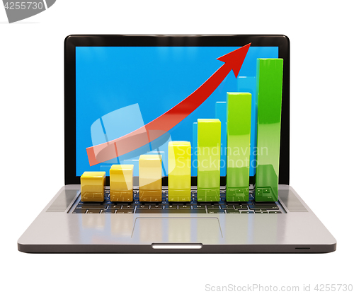 Image of Growth Chart on Laptop Computer