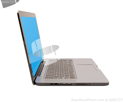 Image of Laptop with Blank Screen