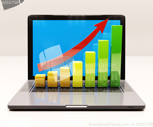 Image of Growth Chart on Laptop Computer