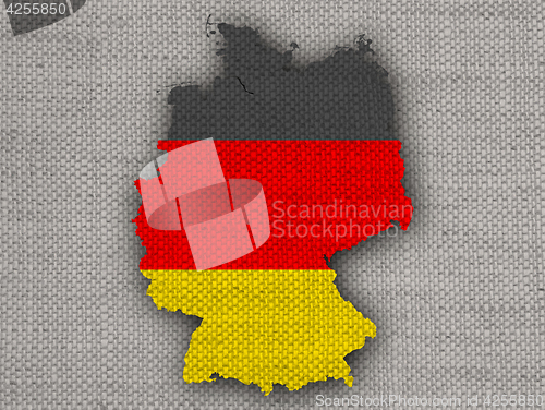 Image of Textured map of Germany in nice colors