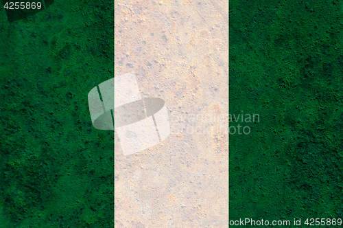 Image of Textured flag of Nigeria in nice colors