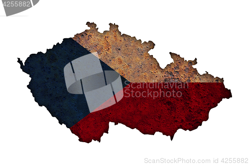 Image of Textured map of Czech Republic in nice colors