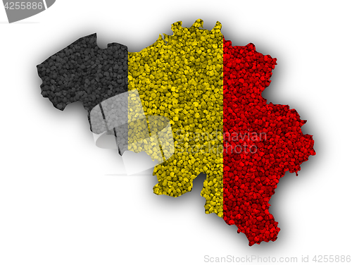 Image of Textured map of Belgium in nice colors