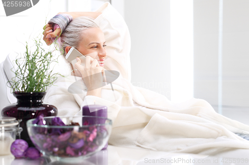 Image of Relax in the spa salon.