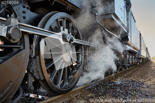 Image of Steam Locomotive Closeup