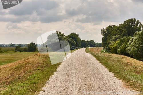 Image of Dirtroad through on a dike