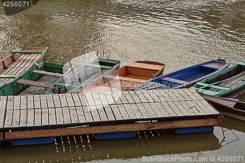 Image of Fishing Boats at a Pier