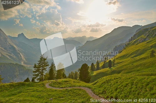 Image of Alpine Sunset Falre