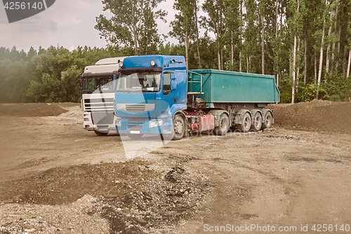 Image of Truck at construction site