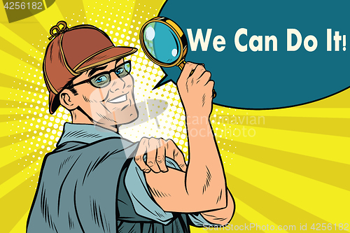 Image of Sherlock Holmes detective sleuth we can do it