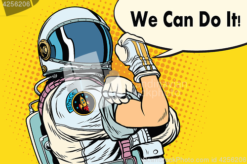 Image of we can do it astronaut