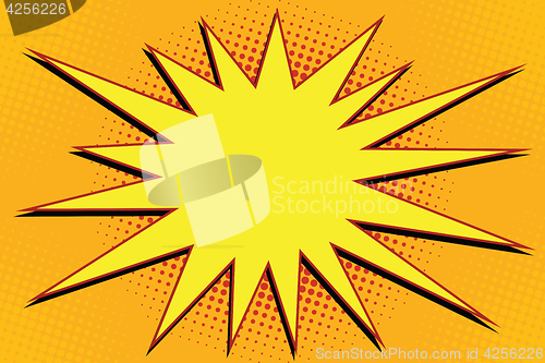 Image of Pop art comic splash orange