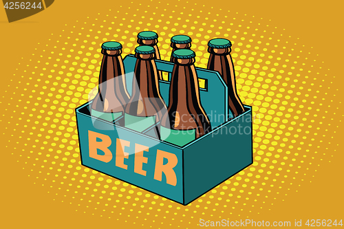 Image of beer packaging, illustration