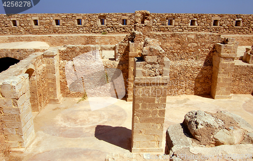 Image of wall and column in Firka fortress