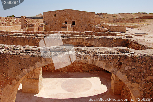 Image of wall and ancient ruins of fortress