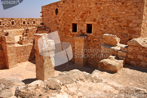 Image of wall in Firka fortress at sun day