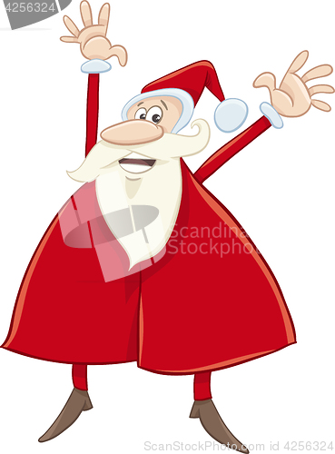 Image of happy santa claus cartoon