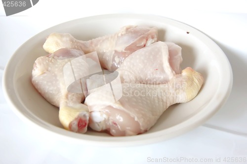 Image of Raw chicken drumsticks