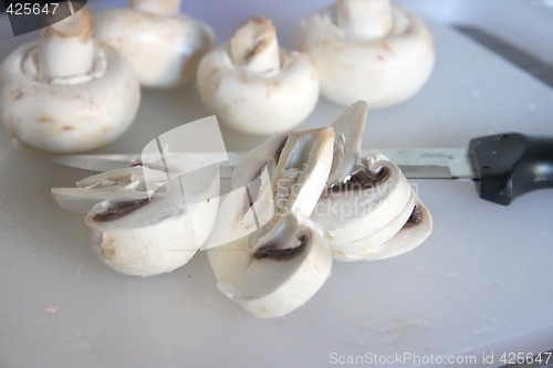 Image of Sliced mushrooms