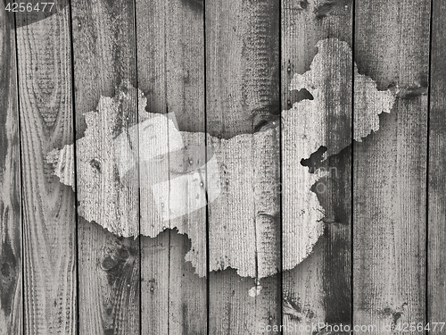 Image of Map of China on weathered wood