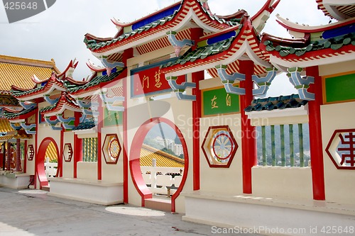 Image of Chinese temple gateway