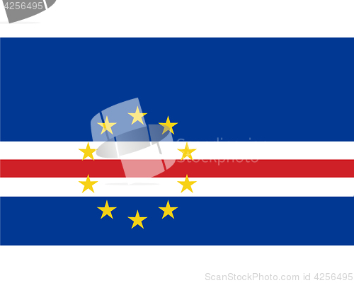 Image of Colored flag of Cape Verde
