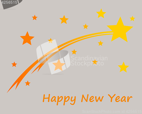 Image of Happy New Year on gray