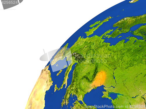 Image of Country of Moldova satellite view