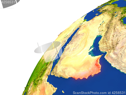 Image of Country of Oman satellite view