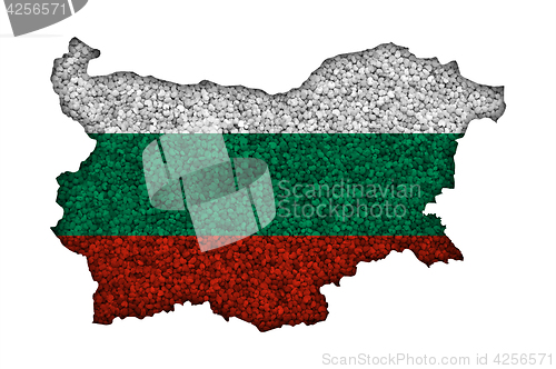 Image of Textured map of Bulgaria in nice colors