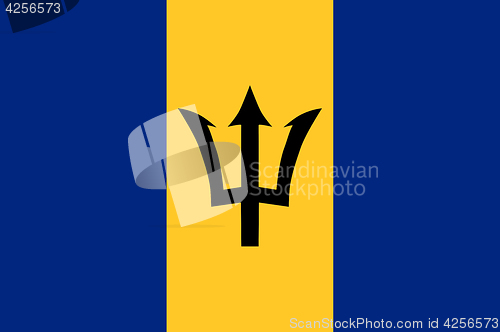 Image of Colored flag of Barbados