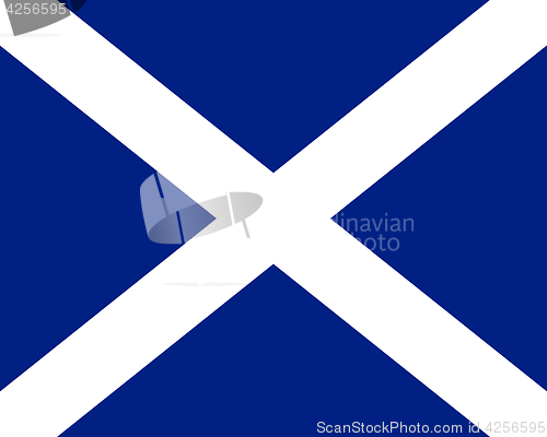 Image of Colored flag of Scotland