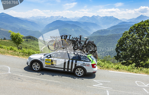 Image of Technical Car of MTN-Qhubeka Team - Tour de France 2015