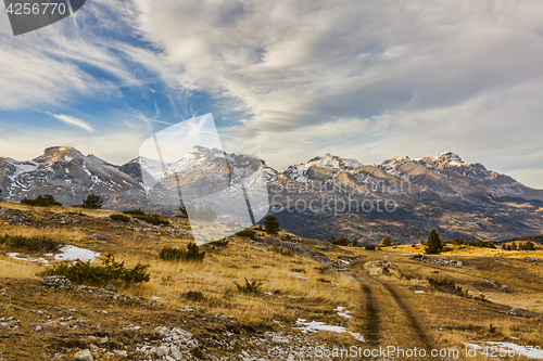 Image of Mountain Without Snow in Winter