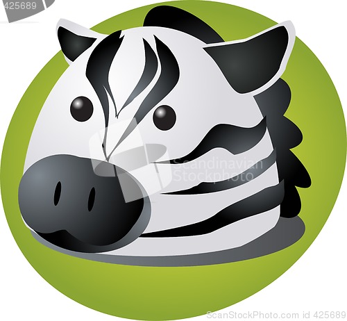 Image of Cartoon zebra