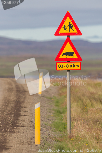 Image of Warning signs in Iceland