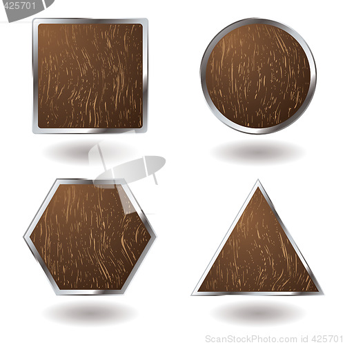 Image of wood button variation